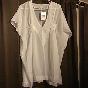 White Sheer Bikini Cover Up